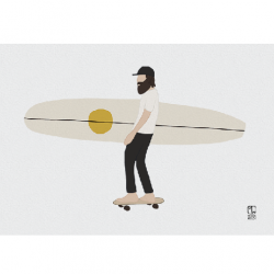 Affiche Surf Culture A4 - Skate