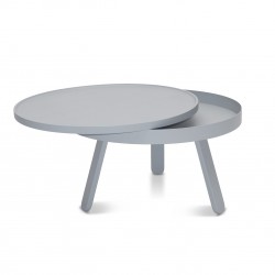 Table basse plateau et rangement - 4 coloris