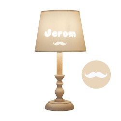 Lampe à poser personnalisable - Moustache