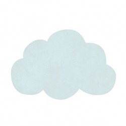 Tapis nuage bleu clair