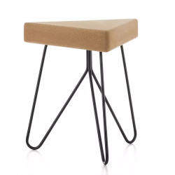 Tabouret liège et métal