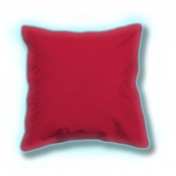 Coussin d'extérieur lumineux 65 x 65 cm - Rouge