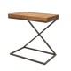 Table d'appoint Métal et Bois NOIR