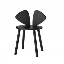 Chaise souris noire - 6/10 ans