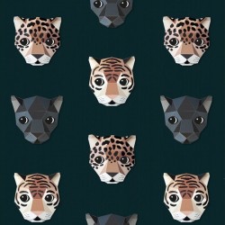 Papier peint Félins - panthere, tigre, jaguar