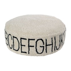 Pouf alphabétique.