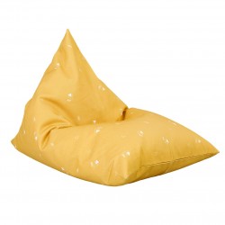 Pouf enfant Berlingot - Graphique moutarde