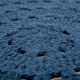 Tapis crocheté - Bleu foncé