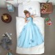 Parrure de lit enfant housse de couette Princesse bleue