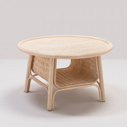 Table basse en rotin