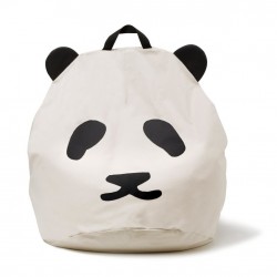 Pouf enfant Panda - Noir