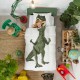 Parure de lit enfant housse de couette Dinosaure