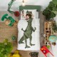 Parure de lit enfant housse de couette Dinosaure