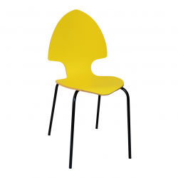 Chaise jaune - Capricieuse