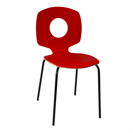Chaise rouge - Entêtée