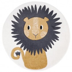 Tapis rond Lion