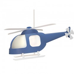 Suspension enfant - Hélicoptère bleu