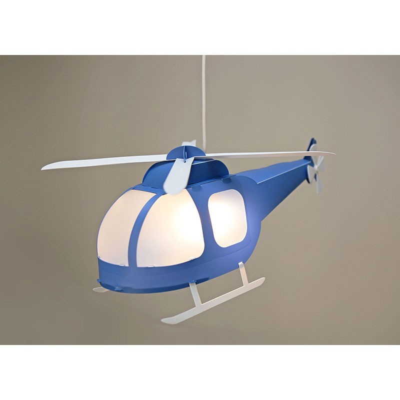 Suspension enfant - Hélicoptère Bleu - Deco Family