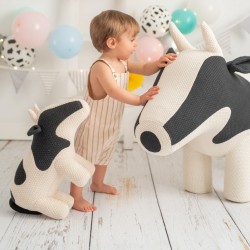 Pouf enfant Amigurumi - Vache