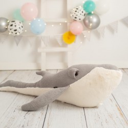 Pouf enfant Amigurumi - Baleine