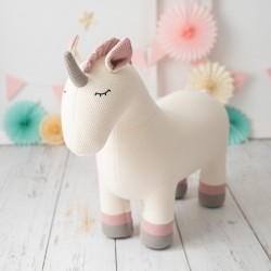 Pouf enfant Amigurumi - Licorne