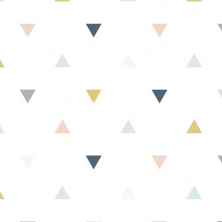 Papier peint intissé - Triangles multicolors