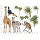 Planche 8 stickers - Safari 2