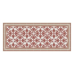 Tapis vinyle - Carreaux Ciment Terracota