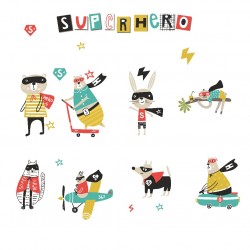 Stickers muraux - Super Héro