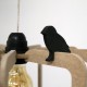 Suspension en bois - Cage à oiseaux