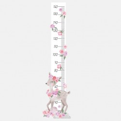 Sticker toise - Biche Bleu ou rose