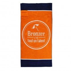 Serviette de plage XL avec poche - Bronzer
