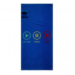 Serviette de plage XL avec poche - pause