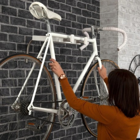 Accroche vélo mural avec support antivol