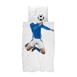 Parrure de lit enfant - Football Maillot bleu