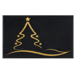 Tapis de passage - Sapin noir et or