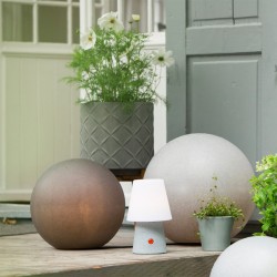 Globe lumineux solaire - Taupe