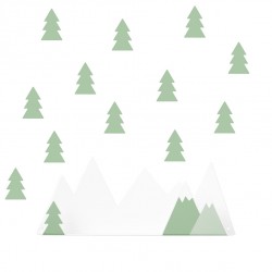 Etagère montagne. Vert menthe