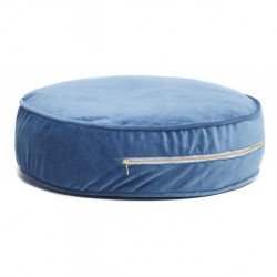 Pouf enfant rond - Bleu pétrol