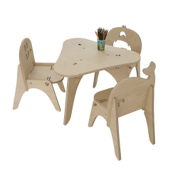 1 table et 3 chaises