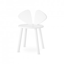 Chaise souris 6 / 10 ans - Blanc