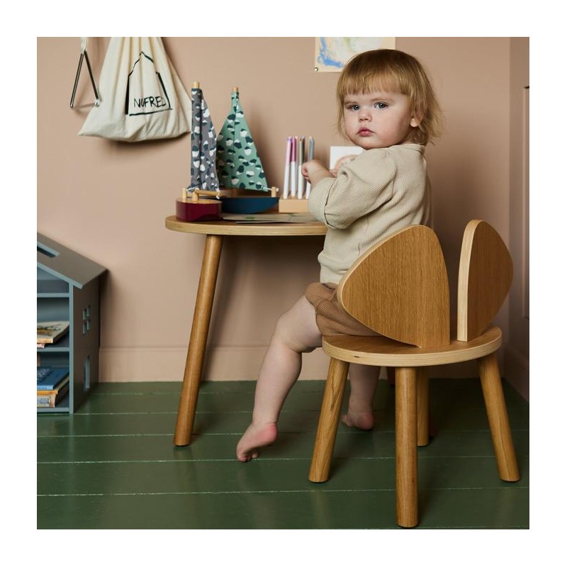 Bureau enfant & chaise en bois