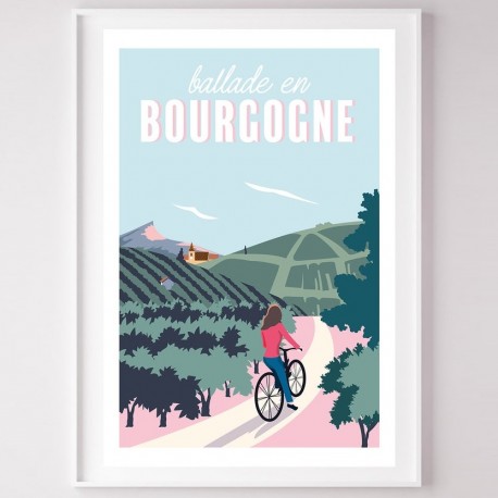 Affiche Ballade en Bourgogne