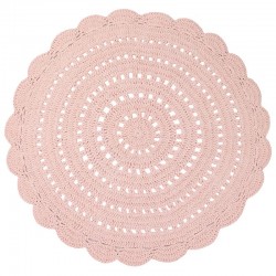 Tapis crocheté Rose - D 120 cm