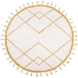 Tapis rond - Losanges Mangue