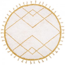 Tapis rond - Losanges Mangue