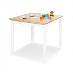 Bureau en pin massif dès 2 ans - Blanc