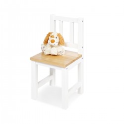 Chaise en pin massif dès 2 ans - Blanc
