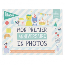 Cartes étapes - Mon premier anniversaire en photos