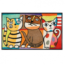 Paillasson tapis de passage - Trio de chats